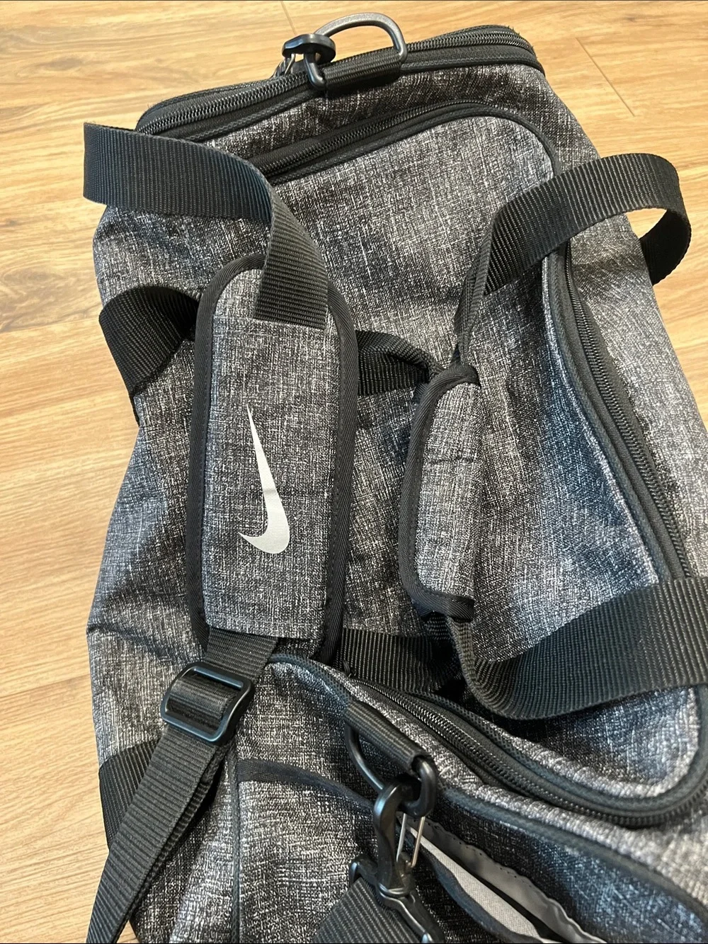 Nike Heather Grey Duffel Bag
